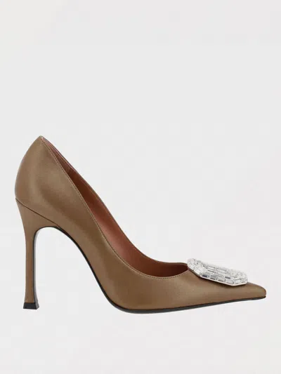 AMINA MUADDI PUMPS AMINA MUADDI WOMAN COLOR BROWN,G89020032