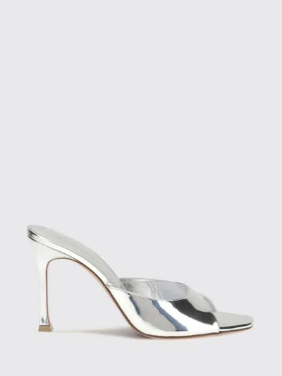 AMINA MUADDI HEELED SANDAL AMINA MUADDI WOMAN COLOR SILVER,H67422061