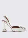 Amina Muaddi Shoes  Woman Color White In White