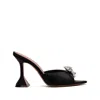 Amina Muaddi Rosie Crystal-embellished Satin Mules