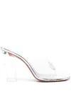 Amina Muaddi Women Brigitte Pvc Heel Mules In Grey