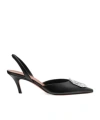 Amina Muaddi Amina Mu I Camelia 60 Slingback Pumps In Black
