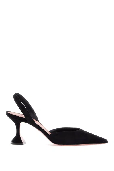 Amina Muaddi Slingback Holli Suede Dã© Women In Black