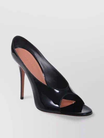 Amina Muaddi Slipper 105 Peep Toe Glossy Finish