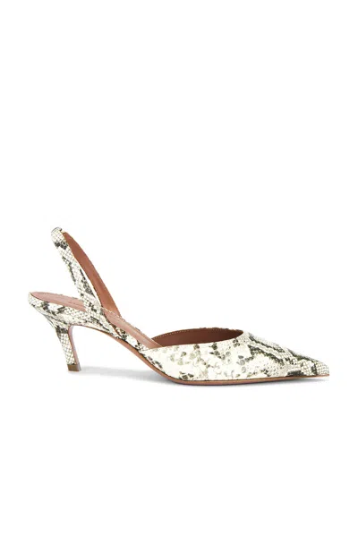AMINA MUADDI SOFIA 60 SNAKE SLING PUMP