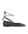 AMINA MUADDI SQUARE-TOED BALLET SHOES