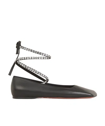 AMINA MUADDI SQUARE-TOED BALLET SHOES