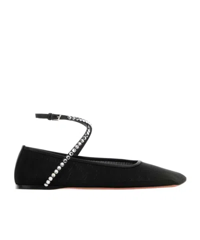 AMINA MUADDI SQUARE-TOED BALLET SHOES