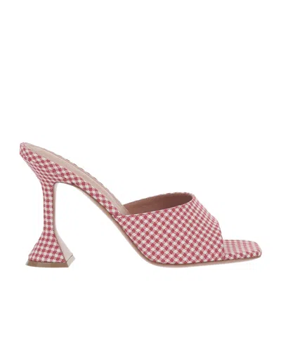Amina Muaddi Lupita Croc-print Leather Mules In Animal Print