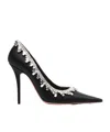 Amina Muaddi Stiletto Heels In Black