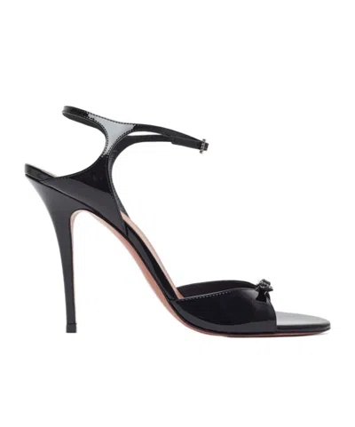 Amina Muaddi Stiletto High Heel Sandals In Black