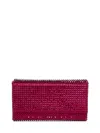 Amina Muaddi Super Amini Paloma Clutch In Red