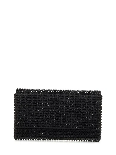 Amina Muaddi Superamini Paloma Clutch In Black
