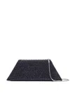 Amina Muaddi Superamini Yigit Clutch In Blue
