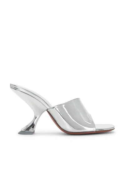 Amina Muaddi Taylor 90 Mule In Silver