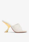 Amina Muaddi Taylor Woven 90 Slipper Sandals