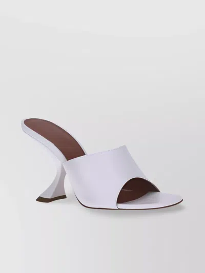 Amina Muaddi Taylor Sculptural Geometric Heel Pumps