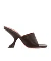 Amina Muaddi Taylor Slipper 90 Coffee Nappa