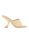 Amina Muaddi Taylor Slipper 90 High Heel Sandals In Sand