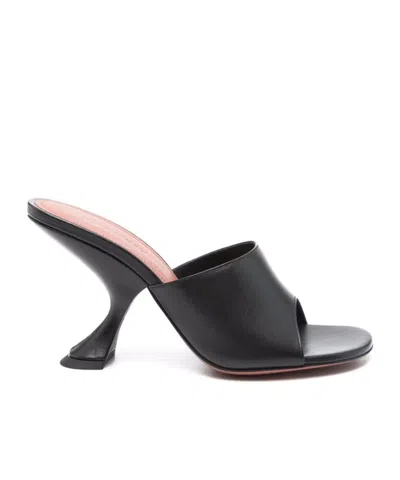 Amina Muaddi Taylor Slipper 90 Nappa Black 90 Mm Slan