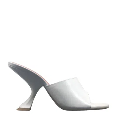 Amina Muaddi Taylor Slipper 90 Nappa White 90 Mm Slan