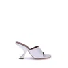 Amina Muaddi Taylor Sculptural Geometric Heel Pumps In Animal Print