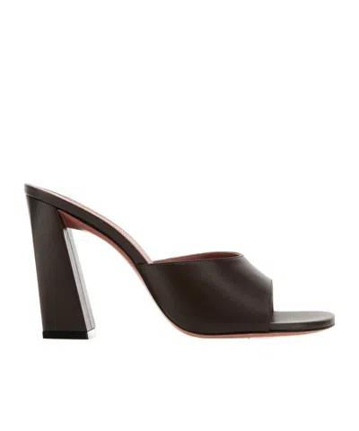 AMINA MUADDI THICK HEELED SANDALS