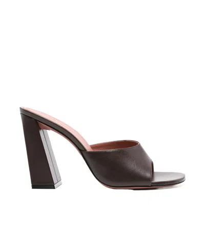 AMINA MUADDI THICK HEELED SANDALS