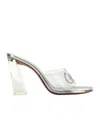 Amina Muaddi Sabot Bella In Pvc Trasparente  Donna In White