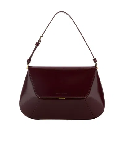 Amina Muaddi Top Handle Handbag In Brown
