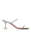 Amina Muaddi Transparent Gilda Glass 70 High-heeled Sandals In Multicolor
