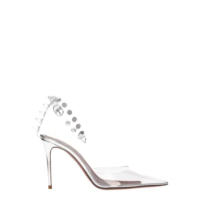 Amina Muaddi Transparent Pvc Sandal In Multi