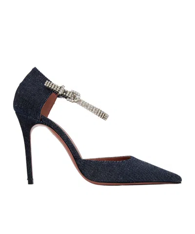 Amina Muaddi Ursina Pointed High Heels In Black