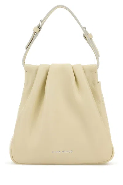 AMINA MUADDI AMINA MUADDI IOVRY NAPPA LEATHER VITTORIA CRYSTAL HANDBAG