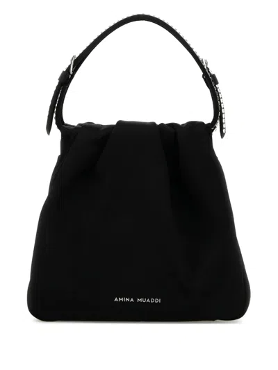Amina Muaddi Vittoria Tote Bag In Black