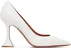 Amina Muaddi Ami Lambskin Pedestal Pumps