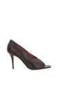 Amina Muaddi Julianne Peep Toe Pump 90
