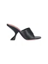 Amina Muaddi 90mm Lupita Sculpted Heel Sandals