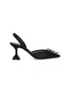 Amina Muaddi With Heel In Black
