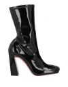 Amina Muaddi Woman Ankle Boots Black Size 7.5 Textile Fibers In Black