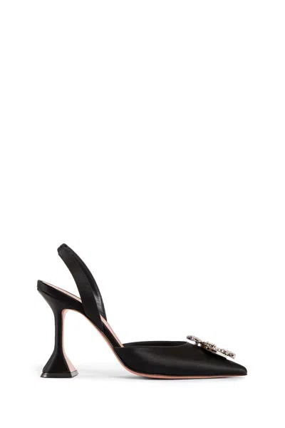 Amina Muaddi Woman Black Pumps
