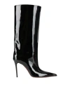 Amina Muaddi Woman Boot Black Size 7 Leather In Black