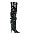 Amina Muaddi Jahleel Leather Over-the-knee Boots In Black