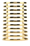 Amina Muaddi Woman Gold Metal Angelica Bracelet In Multicolor