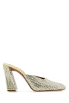 Amina Muaddi Charlotte Crystal Mule Charlotte Butwhicry In Multi