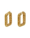 Amina Muaddi Charlotte Hoop Earrings In Gold