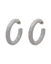 Amina Muaddi Woman Earrings Silver Size - Metal In Silver