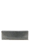 Amina Muaddi Women's Embellished Satin Amini Paloma Clutch In Silver