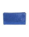 Amina Muaddi Woman Handbag Blue Size - Textile Fibers