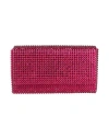 Amina Muaddi Superamini Paloma Pink Crystal Clutch In Pink